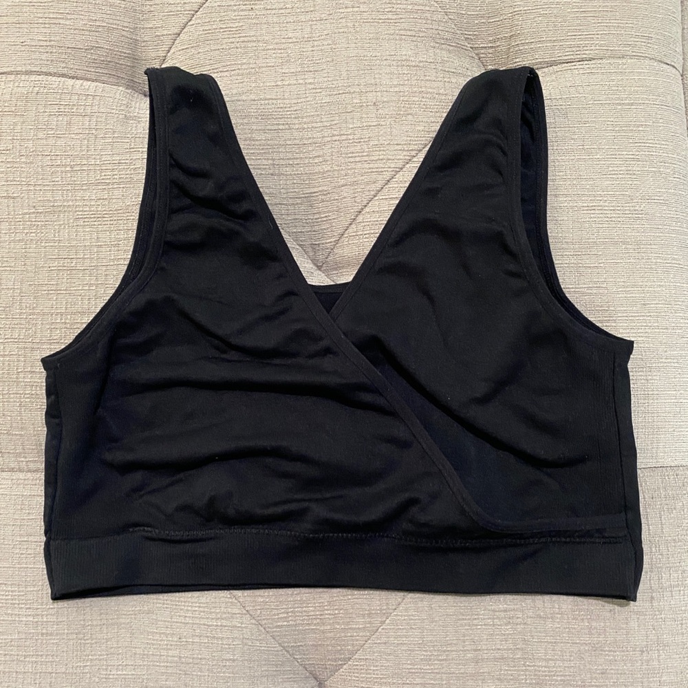 Black Nursing Bra - M